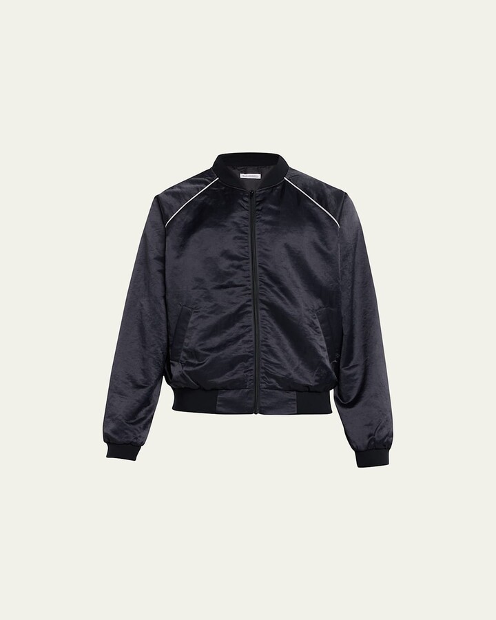 Willy Chavarria Men's Satin Track Bomber Jacket - ShopStyle