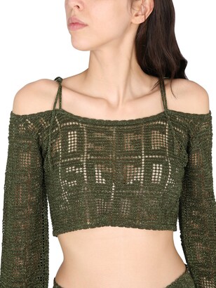 Tシャツ・カットソー Gcds Monogram Macrame Top GCDS Monogram Macrame Top - ShopStyle
