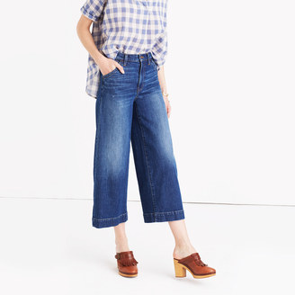Madewell Wide-Leg Crop Jeans in Colvin Wash