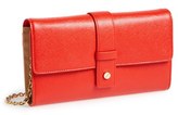 Thumbnail for your product : Halogen Saffiano Leather Crossbody Clutch Wallet