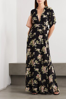 Thumbnail for your product : Reformation Winslow Floral-print Georgette Wrap Maxi Dress