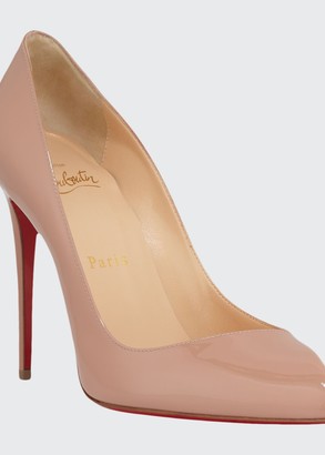 louboutin beige high heels