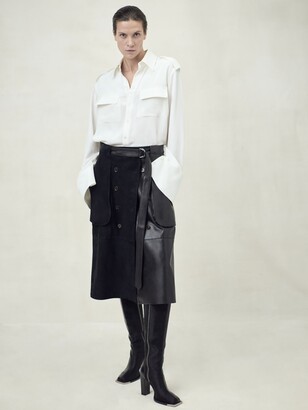 Banana Republic BR x Peter Do Leather Utility Skirt - ShopStyle