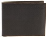 Thumbnail for your product : Ferragamo dark brown logo embossed leather bi-fold wallet