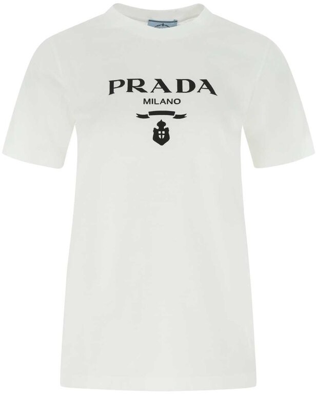 Prada White Women's T-shirts | Shop the world's largest collection 