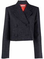 Thumbnail for your product : Nina Ricci Double-Breasted Cropped Blazer