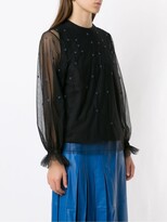 Thumbnail for your product : Nk Okla embroidered tulle blouse