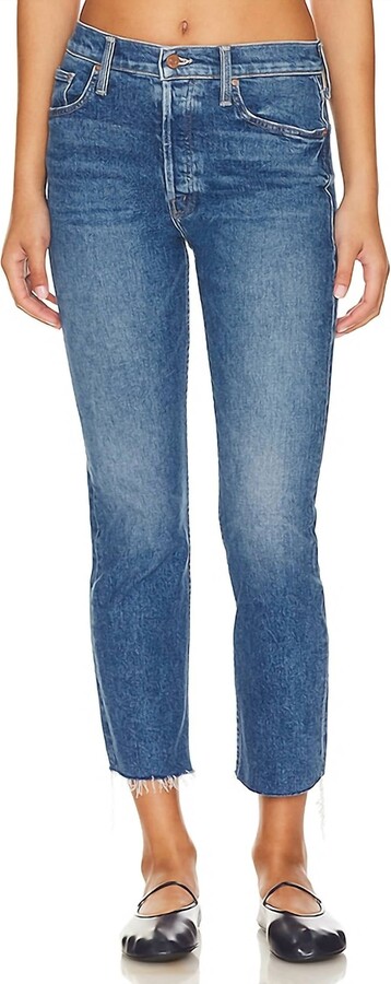 Mother Tomcat Ankle Fray Jeans In Arigato Mr Roboto