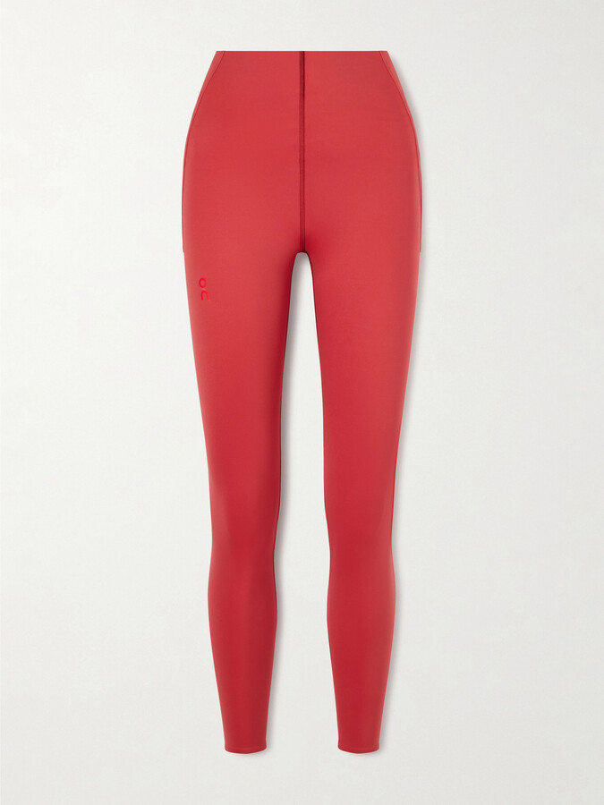 ON - Year Of The Horse 7/8 Cropped Stretch Recycled Leggings - Red