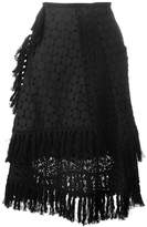 Thumbnail for your product : See by Chloe See By Chloé crochet layered skirt