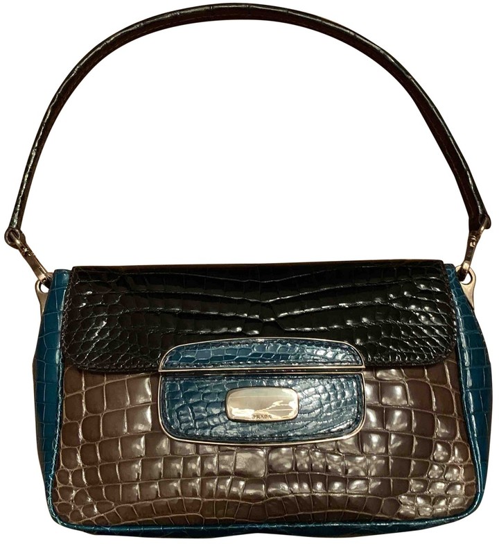 prada crocodile skin bag
