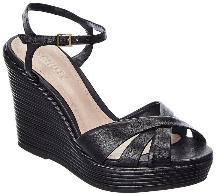 Schutz wedges sale Clearance
