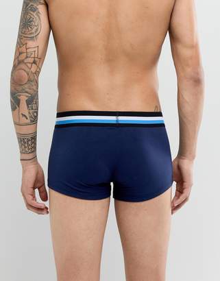 ASOS Hipsters In Navy With Stripe Waistband 7 Pack Save
