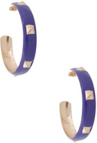 Thumbnail for your product : Forever 21 Lacquered Stud Hoops
