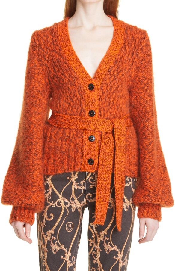 chunky alpaca cardigan