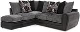 Thumbnail for your product : Tottenham Hotspur Monico Floral Left Hand Single Arm Corner Chaise Sofa with Footstool