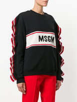 Thumbnail for your product : MSGM frill trim logo sweater