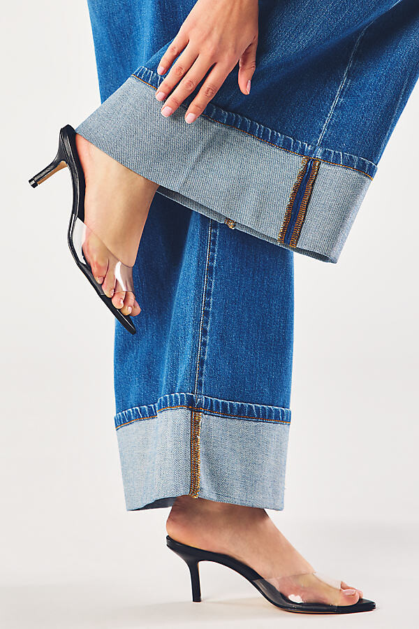 Maeve PVC Pointed-Toe Mule Heels