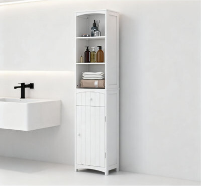 Latitude Run Bathroom Storage Cabinet Free Standing Bathroom Storage Unit