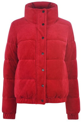 DKNY Velour Padded Coat