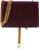 Thumbnail for your product : Saint Laurent Monogramme small velvet shoulder bag