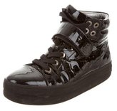 Thumbnail for your product : Sonia Rykiel Patent Leather High-Top Sneakers
