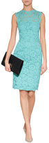 Thumbnail for your product : Valentino Lace Overlay Sheath Dress