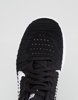 Thumbnail for your product : Nike Running Free Run Flyknit Trainer In Black