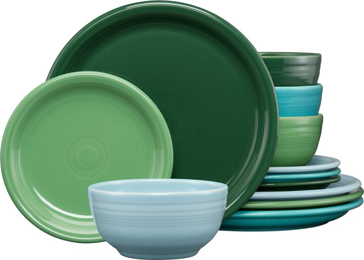 Fiesta Aegean Bistro Coupe 12 Pc. Dinnerware Set Service For 4