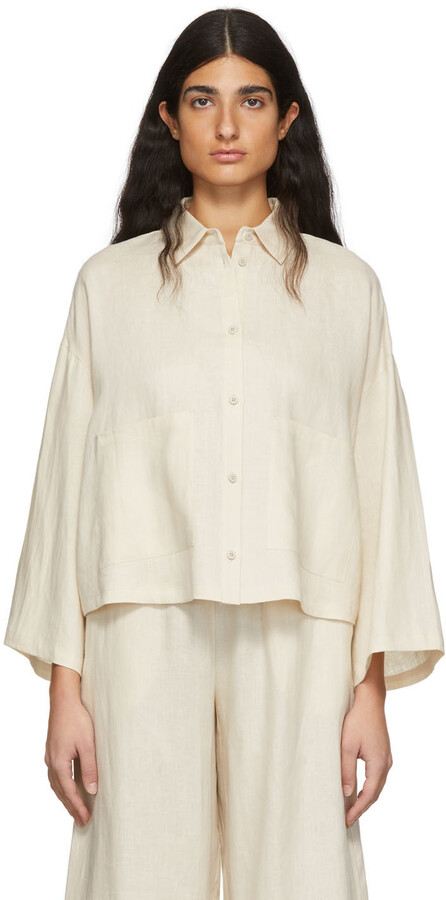 Max Mara Linen Top | Shop the world's largest collection of 