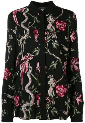 Just Cavalli floral embroidered shirt