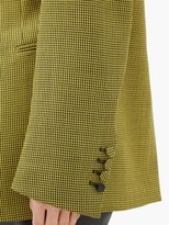 Thumbnail for your product : Petar Petrov Jaffa Houndstooth Wool And Mohair-blend Jacket - Black Yellow