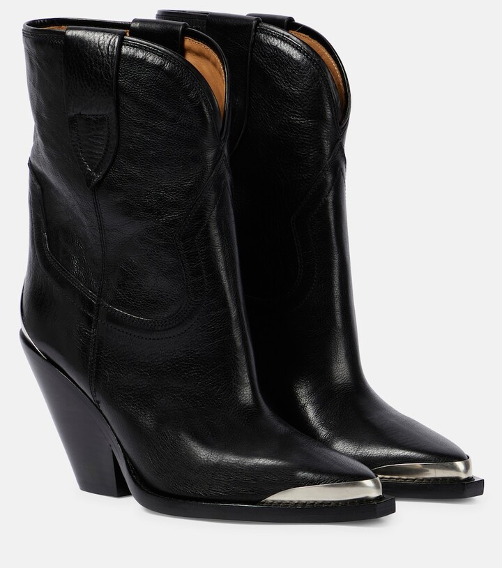 Damen Stiefeletten Cowboy Boots Holz-Optik Chunky Heels 832934 Schuhe