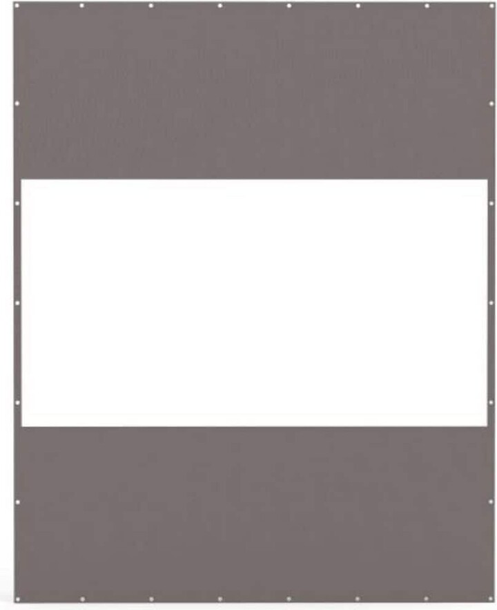 Dracelo 10 x 8 ft. Heavy Duty Outdoor Sheer Panel Curtain, 18 oz. Waterproof PVC Polyester Curtain, Ripstop (Gray)