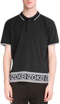 Thumbnail for your product : Kenzo Logo-Hem Polo Shirt w/Contrast Tipping, Black
