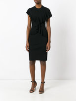 Thumbnail for your product : Givenchy frill detail pencil dress - women - Polyamide/Spandex/Elastane/Viscose - S