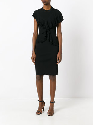 Givenchy frill detail pencil dress - women - Polyamide/Spandex/Elastane/Viscose - S