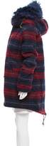 Thumbnail for your product : Mr & Mrs Italy Fur-Trimmed Plaid Parka