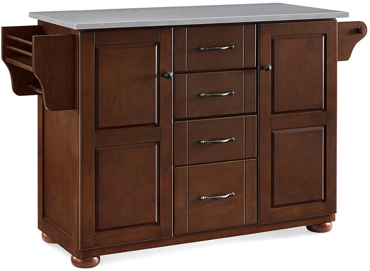 Crosley Eleanor Stainless Steel Top Kitchen Island