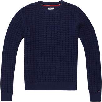 Tommy Hilfiger Men's Textured Crew Neck Sweater