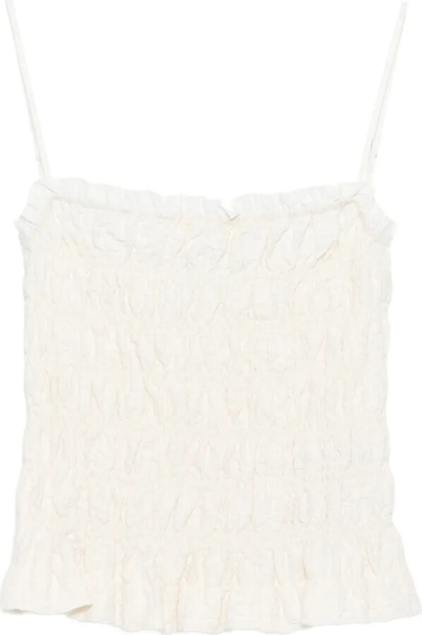 System Ruffled Strap Top