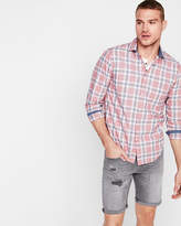Thumbnail for your product : Express Classic Soft Wash Plaid Shirt