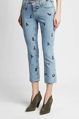 Current/Elliott The Cropped Straight Love Letter Jeans