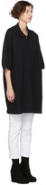 Thumbnail for your product : Random Identities Black Oversized Cut-Out Polo