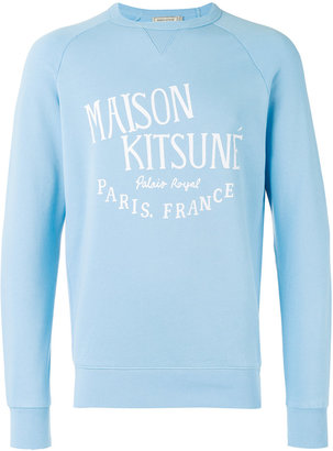 MAISON KITSUNÉ logo print sweatshirt - men - Cotton - L