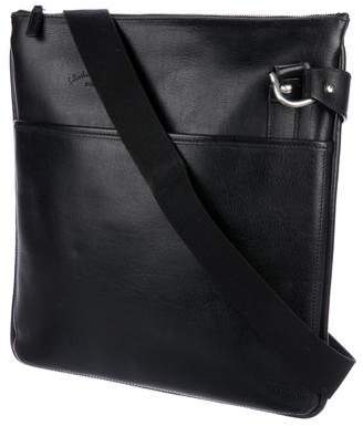 Ferragamo Leather Zip Messenger Bag