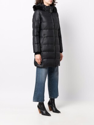 Calvin Klein Quilted-Finish Down Coat