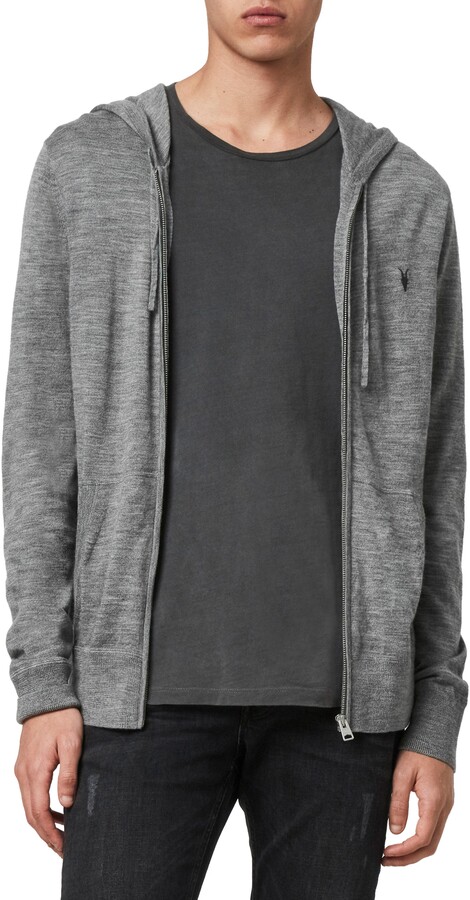 grey all saints hoodie