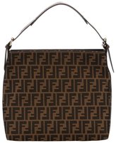 Thumbnail for your product : Fendi tobacco zucca canvas large hobo bag