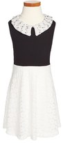 Thumbnail for your product : Flowers by Zoe Sleeveless Lace Dress (Big Girls)